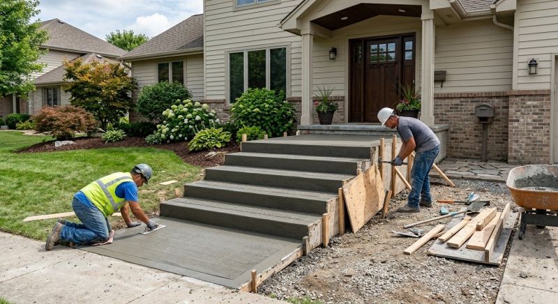 Concrete Steps Pouring in Salt Lake City, UT